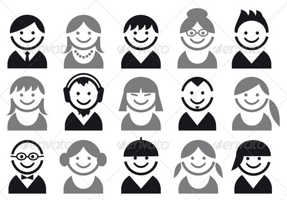 People Vector Icon Set People Vector Icon Set