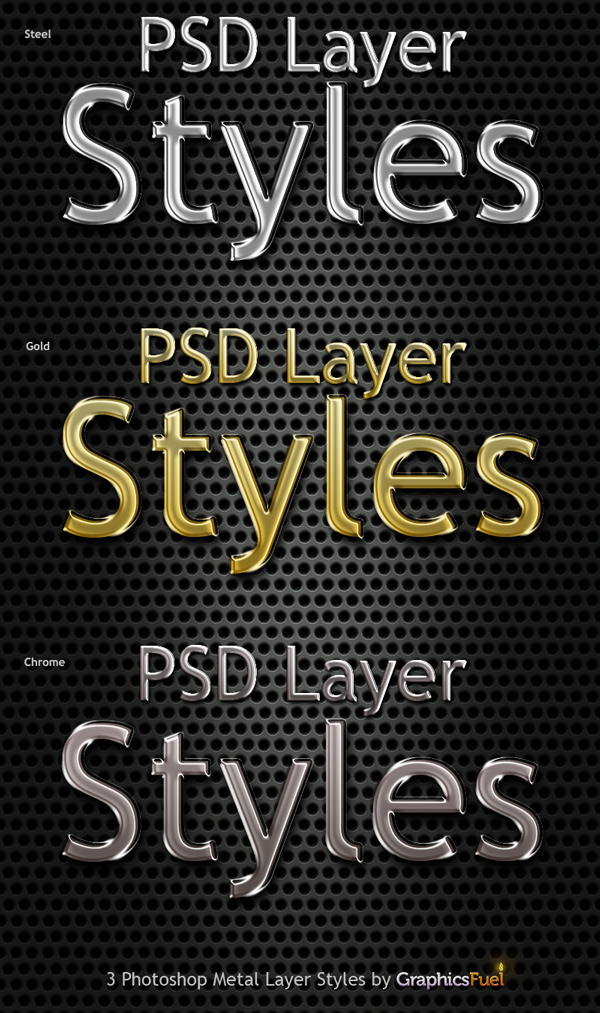 Photoshop Metal Styles