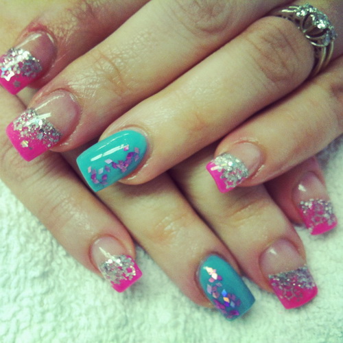 Pink Acrylic Nail Designs