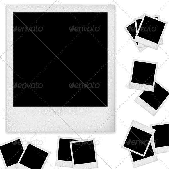 Polaroid Frames PSD Templates