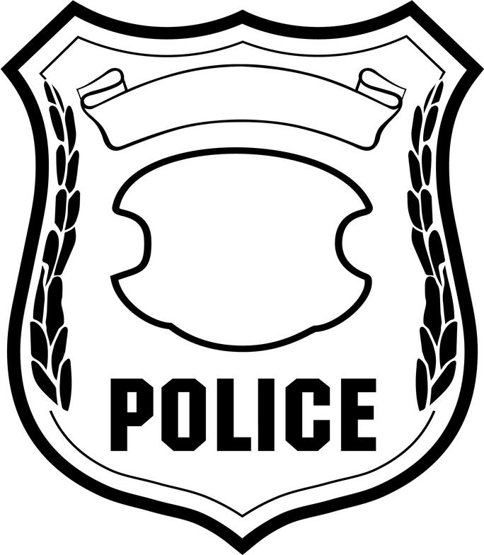 13 Police Badge Vector Clip Art Images