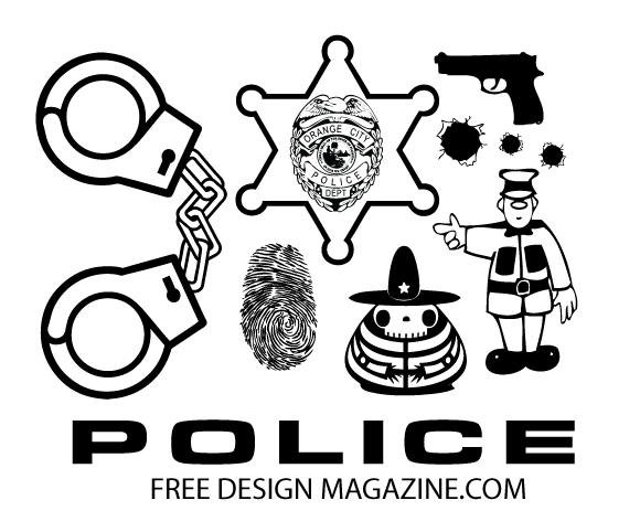 Police Badge Vector Art