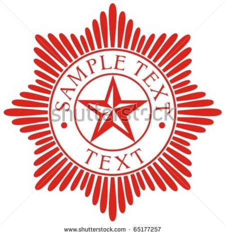 Police Star Badge Vector