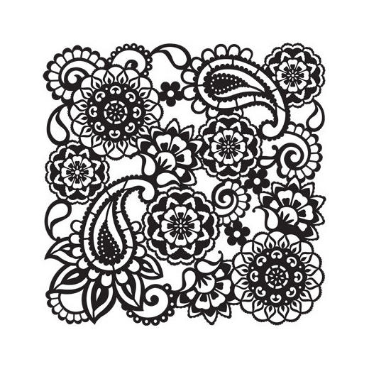 Printable Paisley Stencil Designs