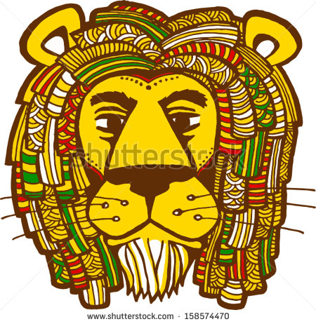 Rastafarian Lion with Dreads