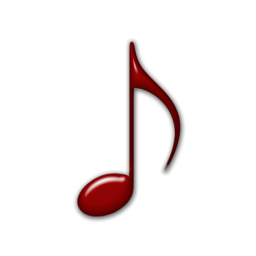 Red Music Note Icon