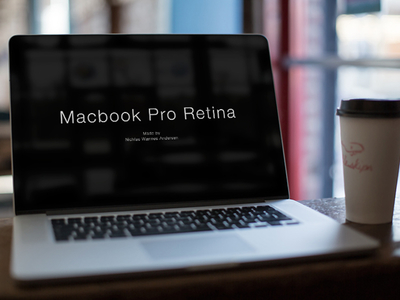 Retina MacBook Pro Mockup PSD
