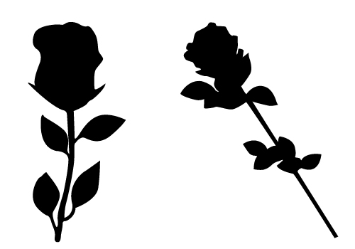 Rose Silhouette Vector