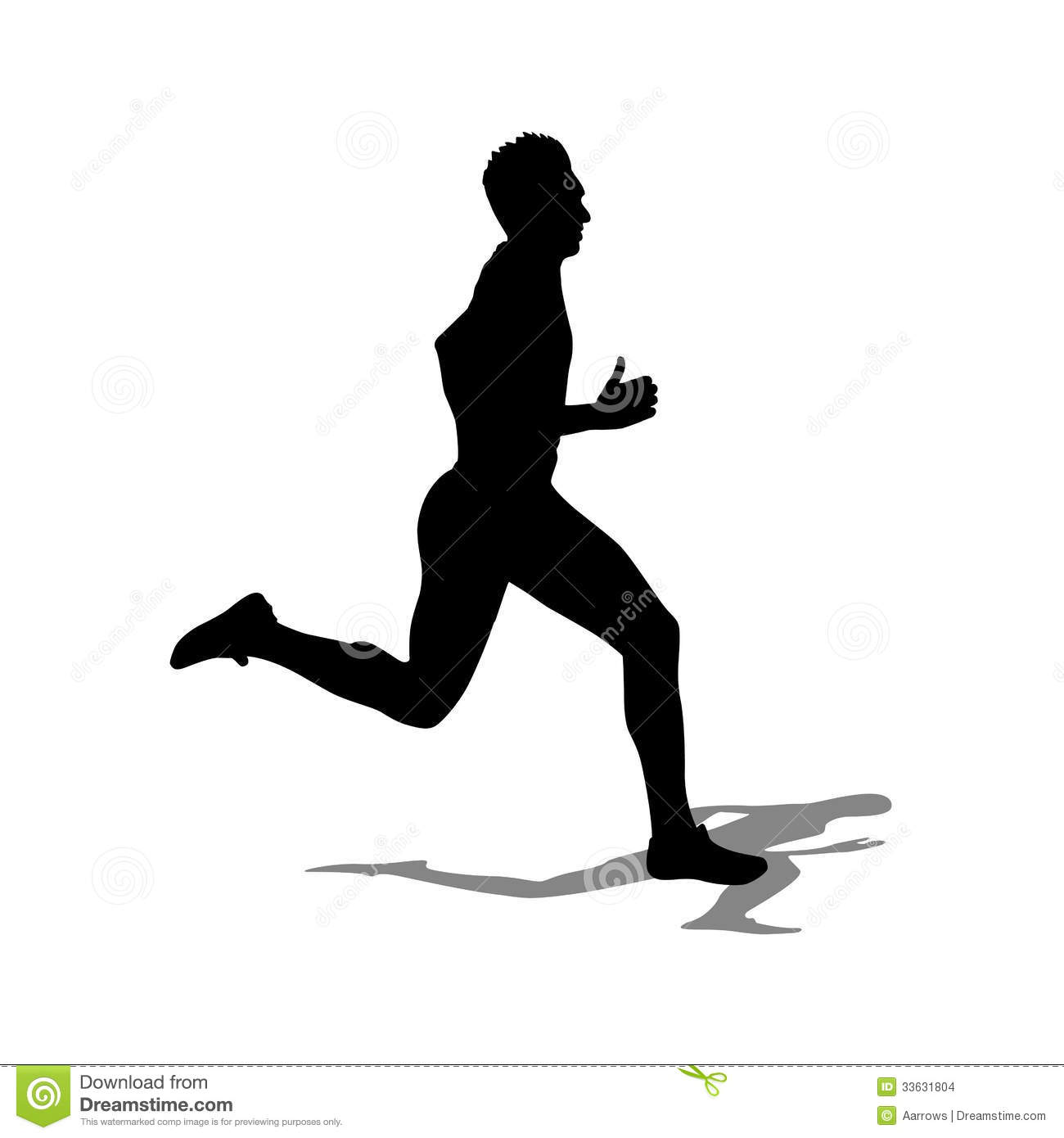 Running Silhouette Vector