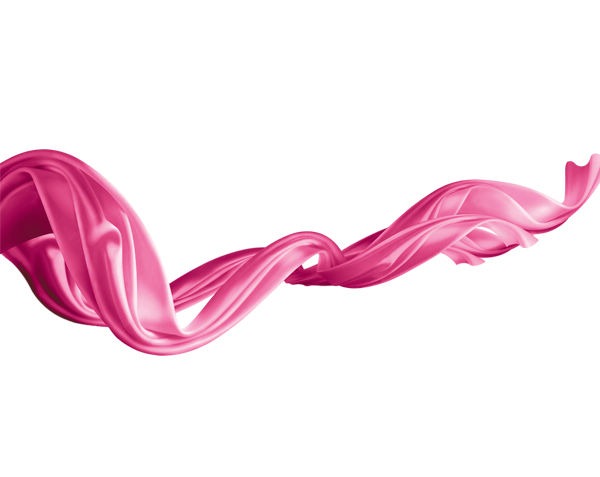 Satin Pink Ribbon Clip Art