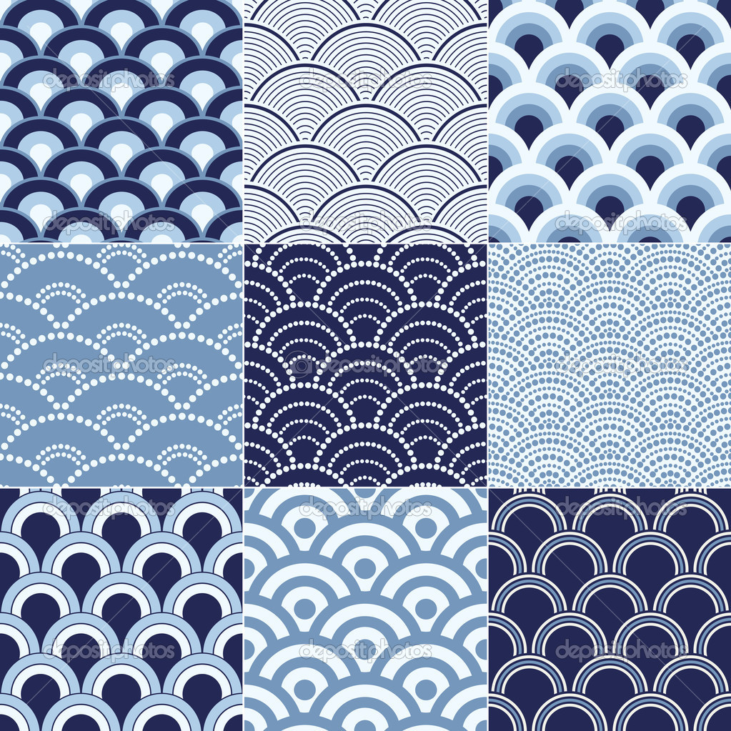 Seamless Ocean Wave Pattern