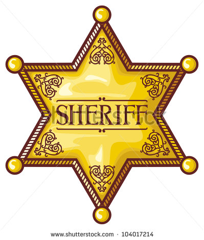 Sheriff Badge Vector Art