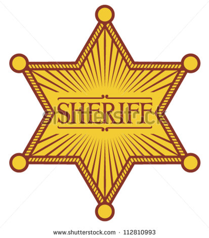 Sheriff Star Badge Vector