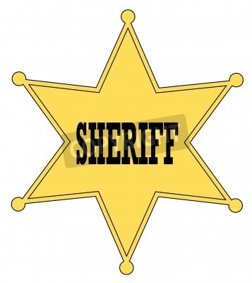 Sheriff Star Badge Vector