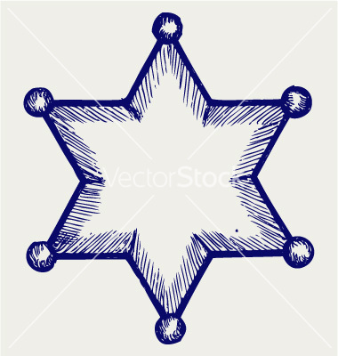 Sheriff Star Vector