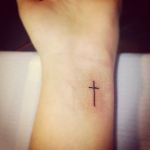 Small Simple Cross Tattoos