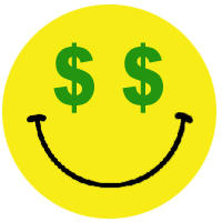 Smiley Face with Money