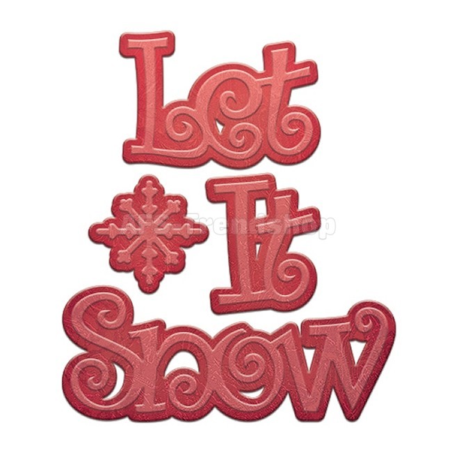 6 Let It Snow Font Images