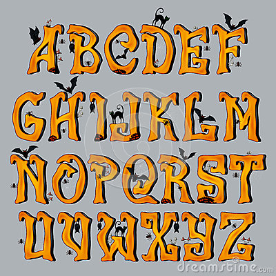 Spooky Halloween Letters Font