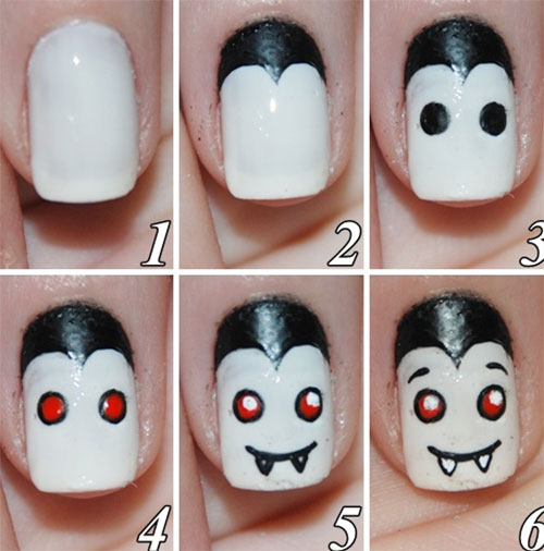 Step-By-Step-Halloween-Nail-Art-Tutorials