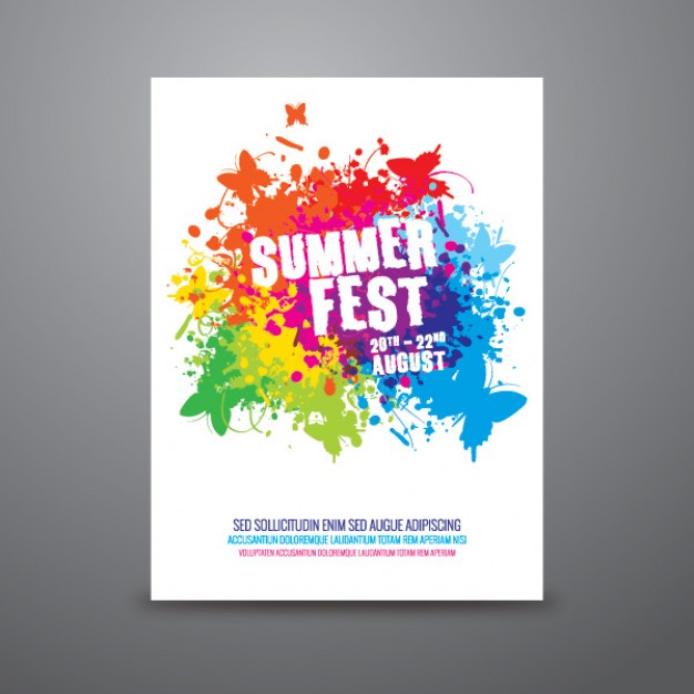 Summer Festival Flyer Template Free