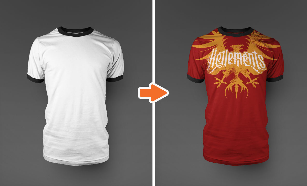 14 Photoshop T-Shirt Template Mockup Images