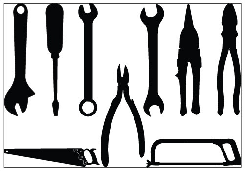 Tool Vector Free Silhouette Clip Art