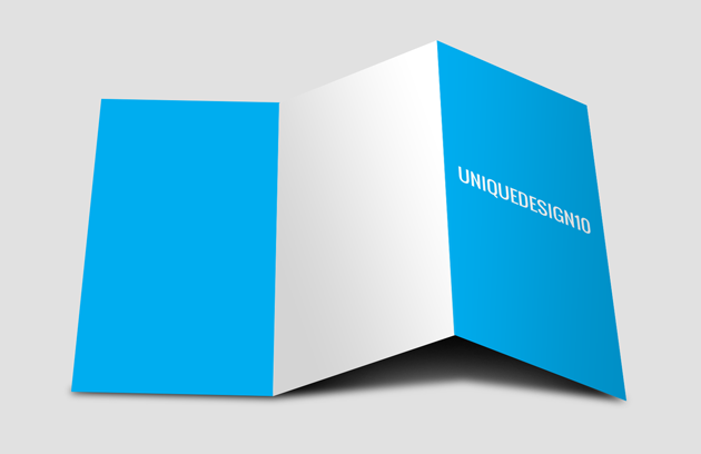Tri-Fold Brochure Mockup PSD Tri-Fold Brochure Mockup PSD