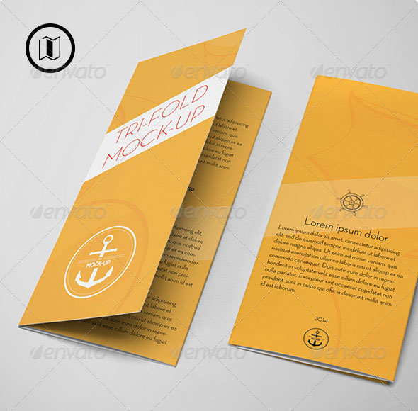 Tri-Fold Brochure Mockup Tri-Fold Brochure Mockup