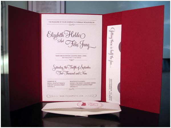 Tri-Fold Wedding Invitations