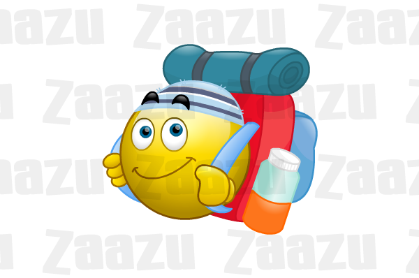 Vacation Smiley Emoticon Vacation Smiley Emoticon