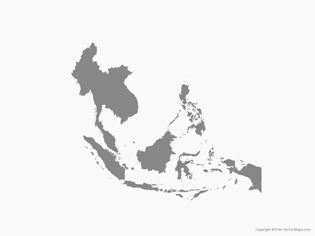 Vector Map Southeast Asia