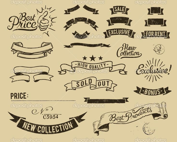 Vintage Ribbon Banner Vector