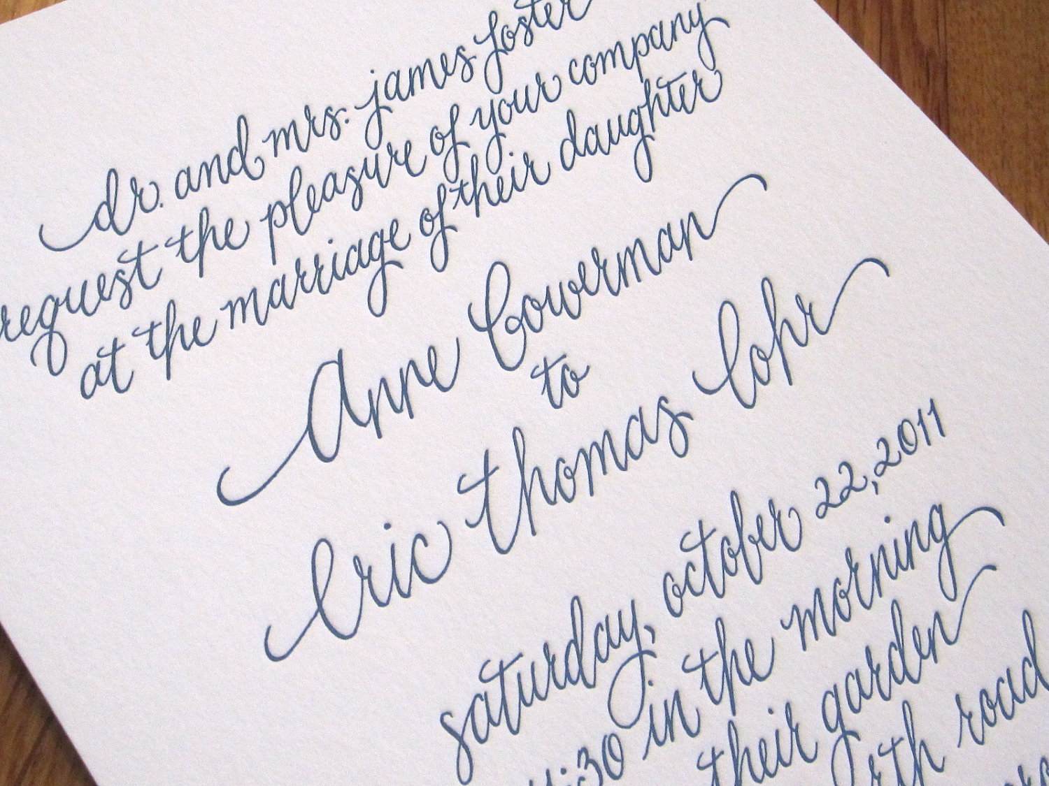 Wedding Invitation Calligraphy Font