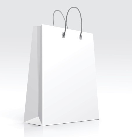 White Shopping Bag Template