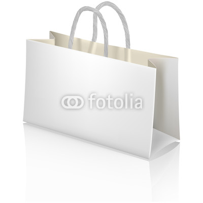 White Shopping Bag Template