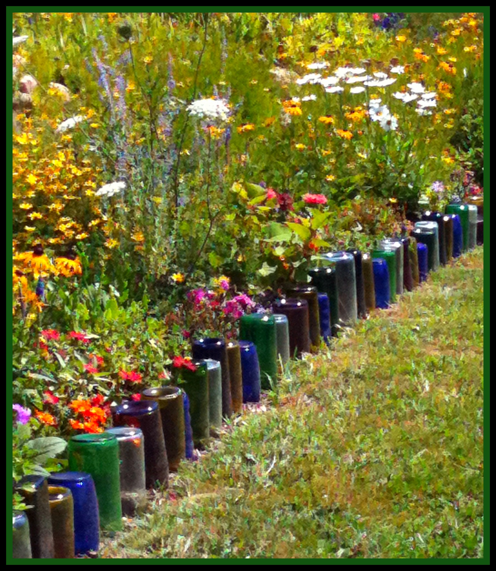 Wine Bottle Garden Border