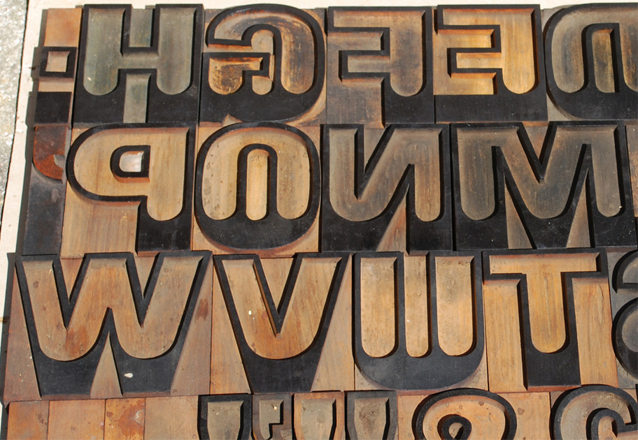 Wood Block Font