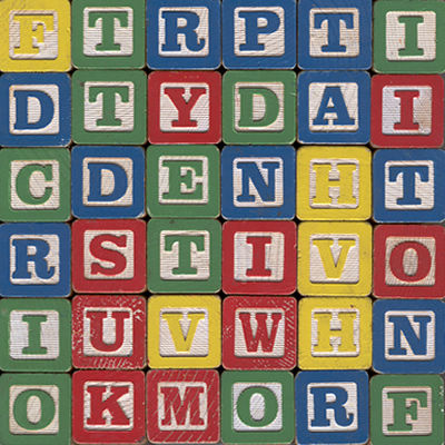 Wooden Letter Blocks Children