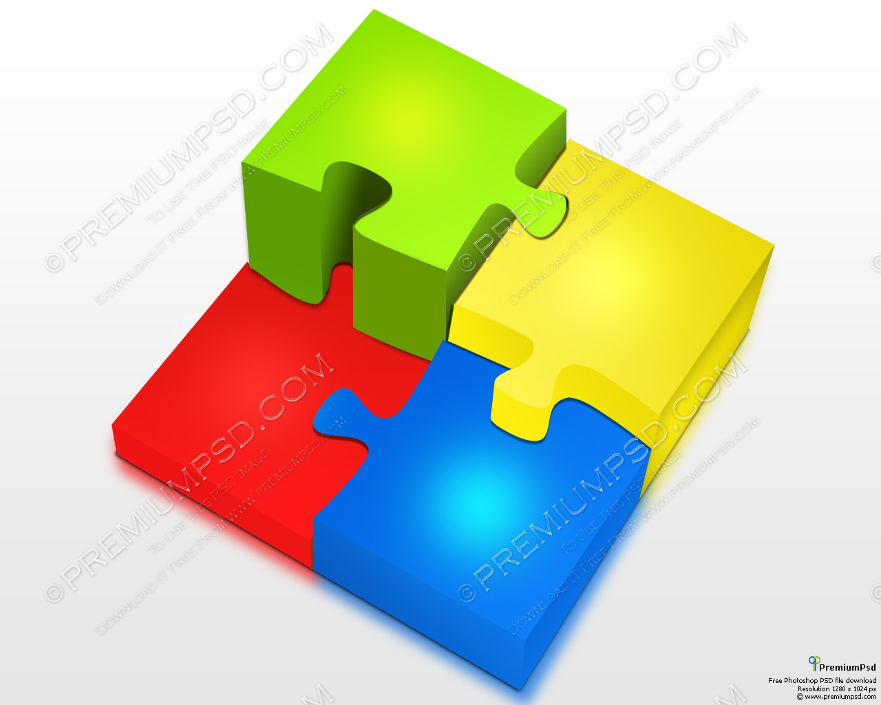 3D Jigsaw Puzzle Pieces