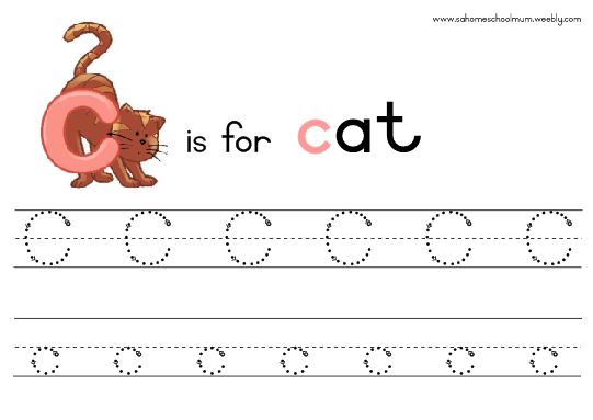 Animal Alphabet Tracing Worksheets