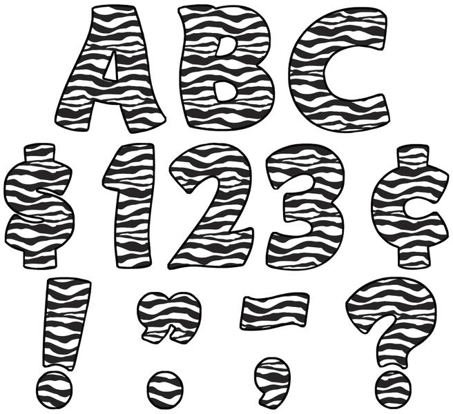Animal Print Letters Font