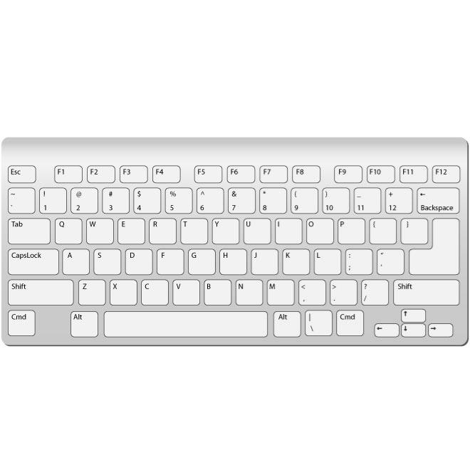 Apple Computer Keyboard Clip Art