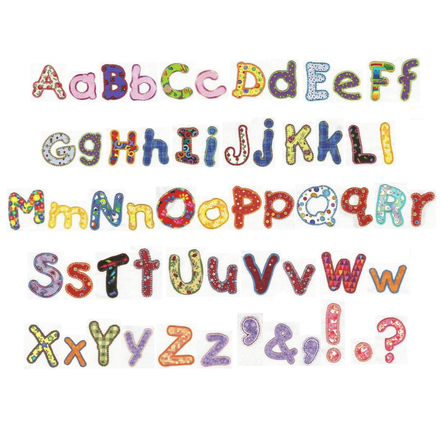 Applique Alphabet Embroidery Designs