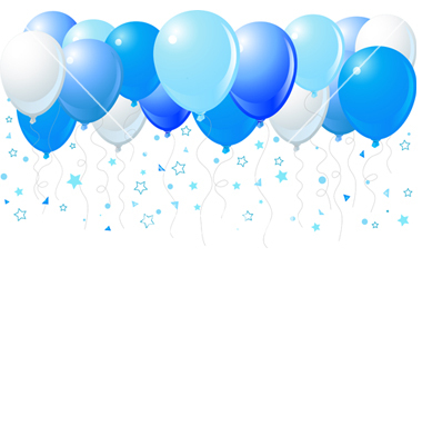 Balloons Free Vector Borders