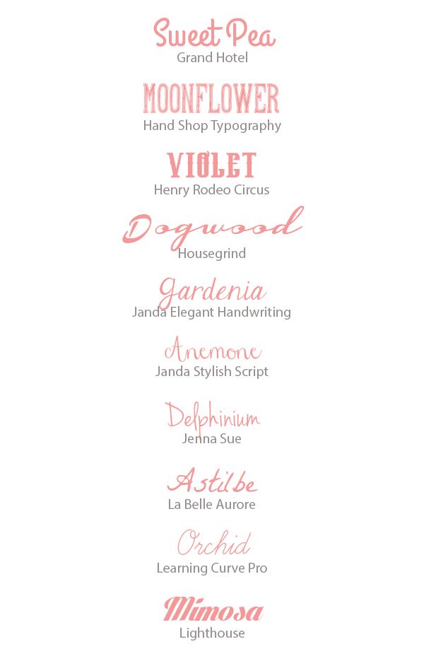 Best Free Wedding Fonts