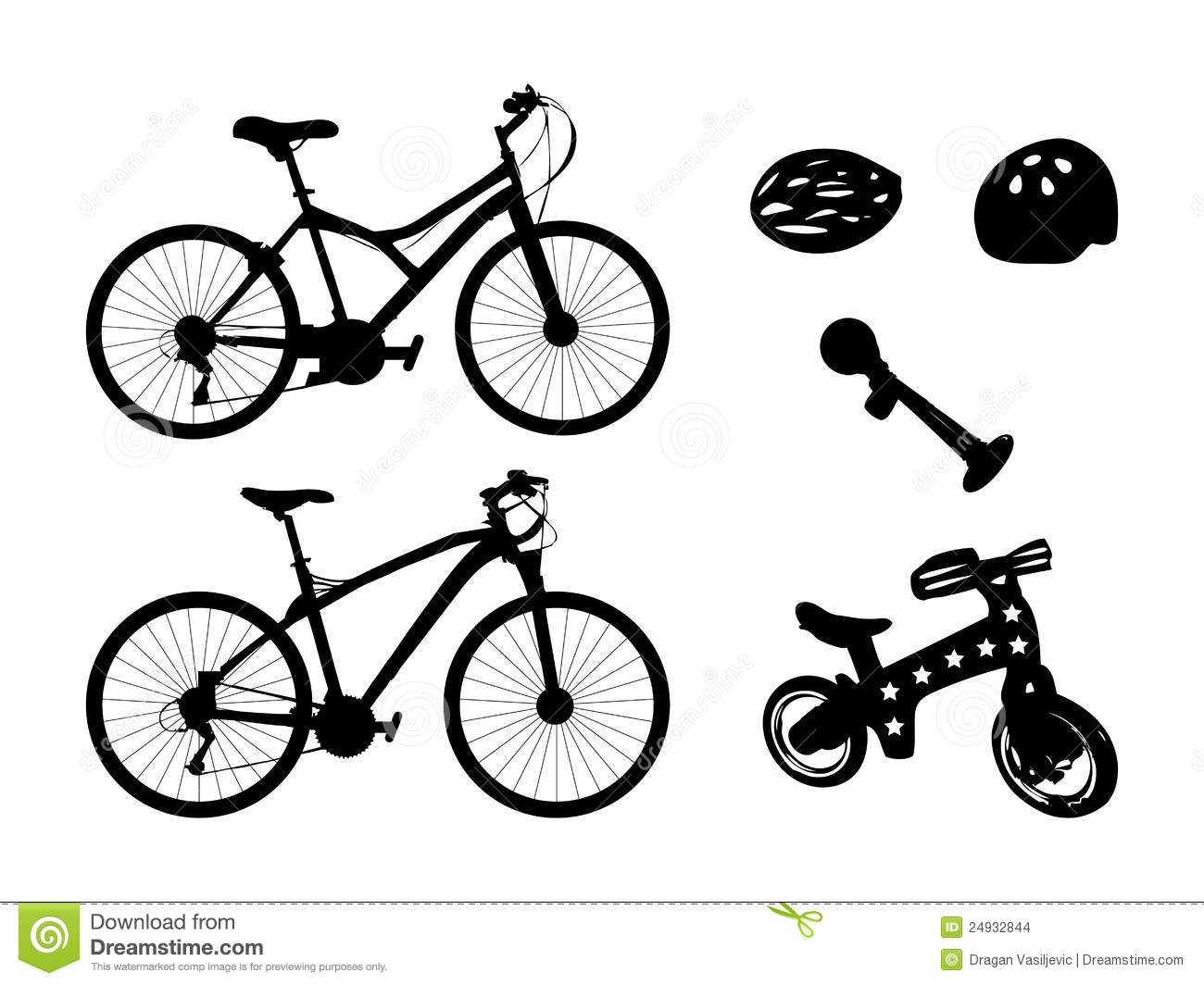 Bicycle Silhouette Vectors