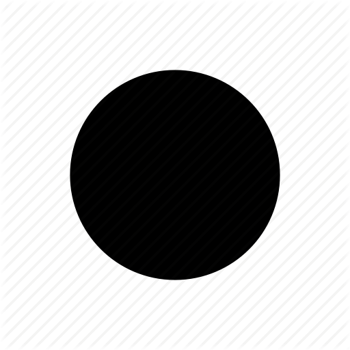 Black Circle Logo with White Dot
