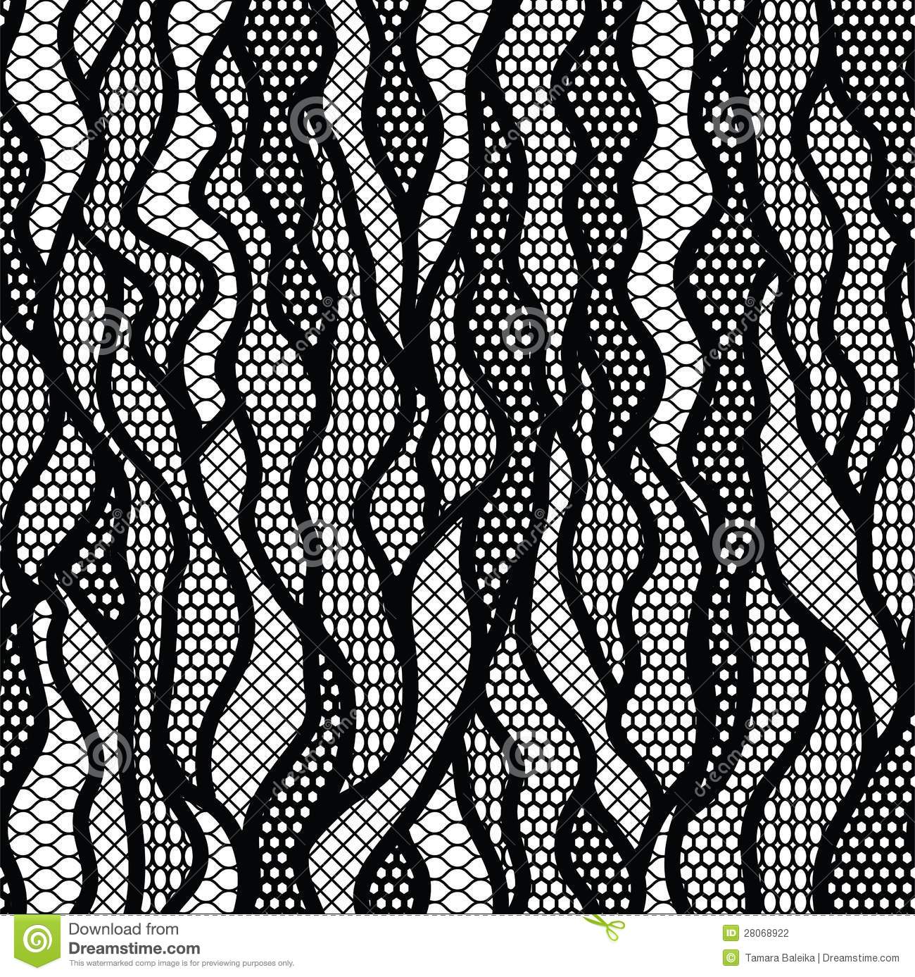 Black Lace Fabric Pattern