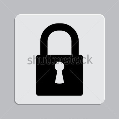 Black Lock Icon